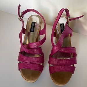 WHBM wedge sandal 7.5